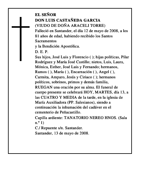 DON LUIS CASTAÑEDA GARCIA