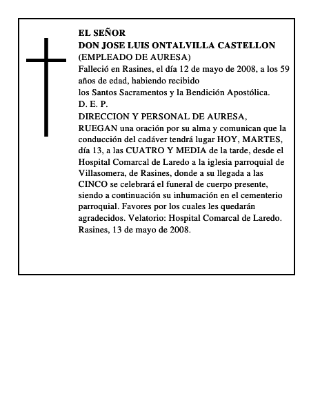 DON JOSE LUIS ONTALVILLA CASTELLON