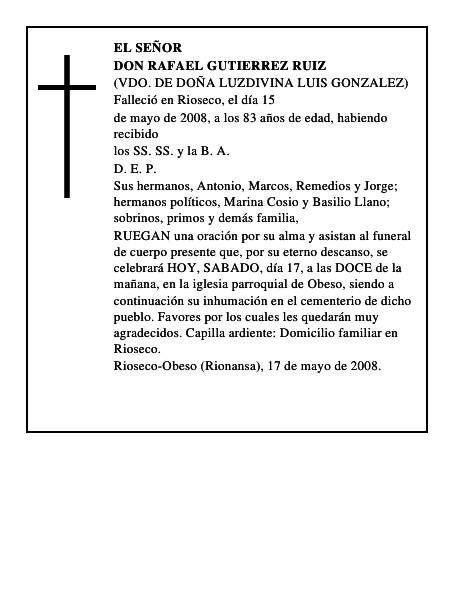 DON RAFAEL GUTIERREZ RUIZ
