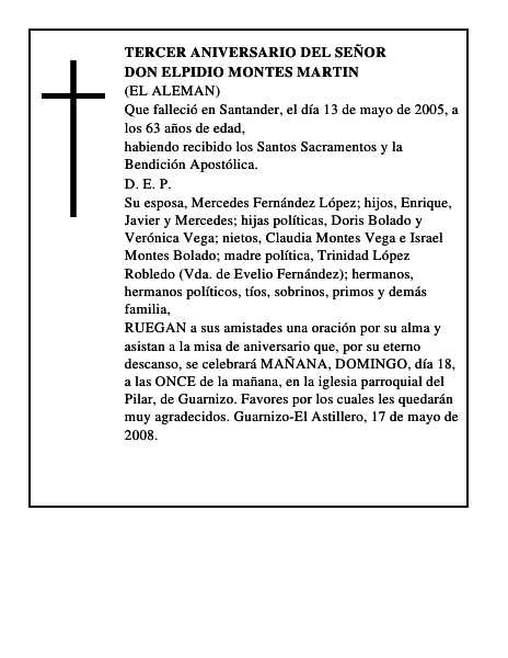 DON ELPIDIO MONTES MARTIN