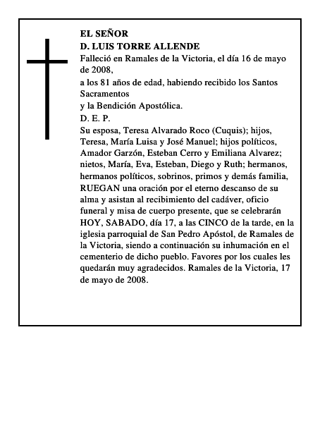 D. LUIS TORRE ALLENDE