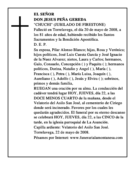 DON JESUS PEÑA GEREDA