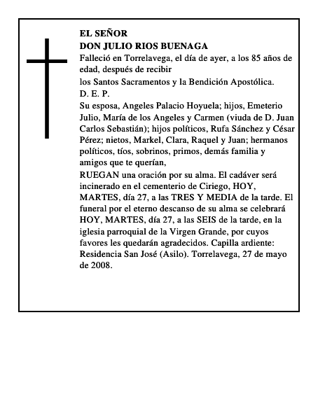 DON JULIO RIOS BUENAGA