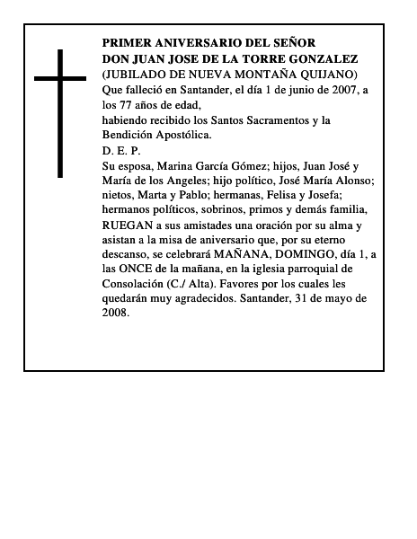 DON JUAN JOSE DE LA TORRE GONZALEZ