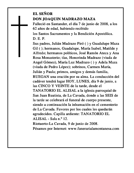 DON JOAQUIN MADRAZO MAZA
