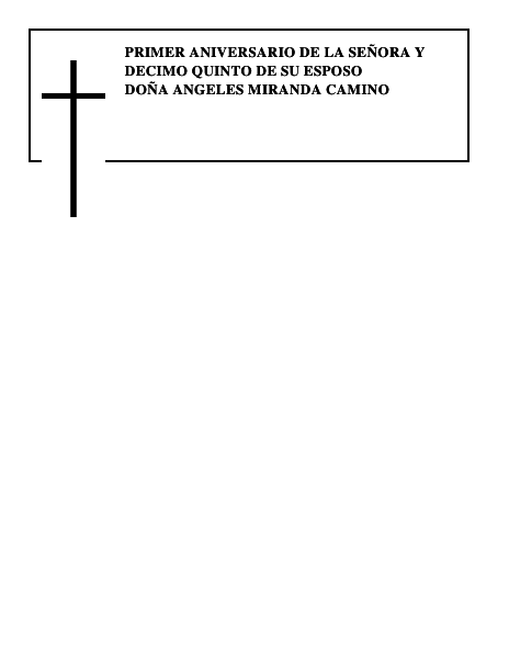 DOÑA ANGELES MIRANDA CAMINO