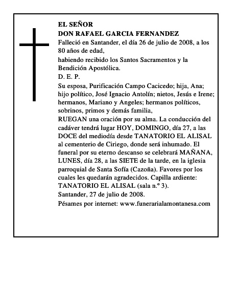 DON RAFAEL GARCIA FERNANDEZ