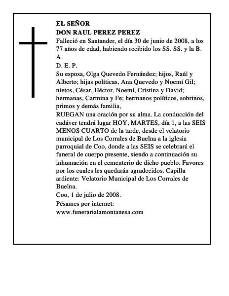 DON RAUL PEREZ PEREZ