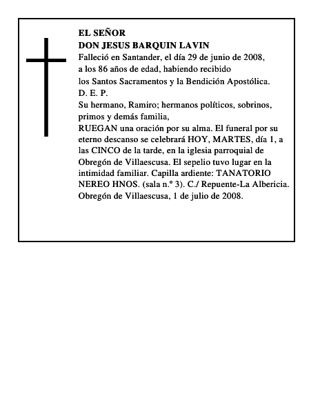 DON JESUS BARQUIN LAVIN