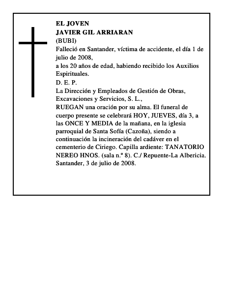 JAVIER GIL ARRIARAN