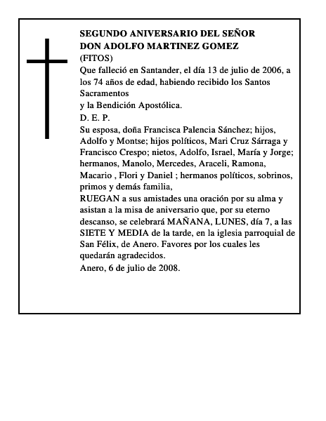 DON ADOLFO MARTINEZ GOMEZ