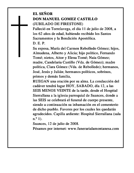 DON MANUEL GOMEZ CASTILLO