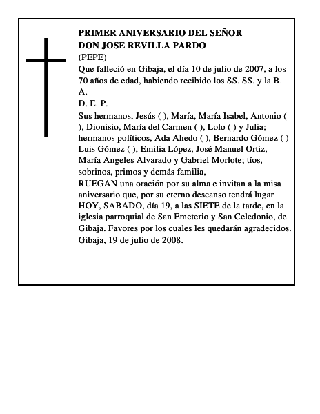 DON JOSE REVILLA PARDO