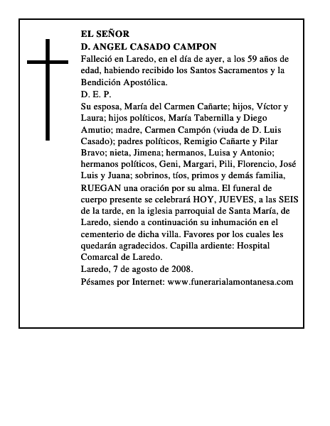 D. ANGEL CASADO CAMPON
