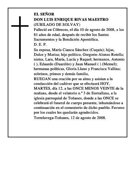 DON LUIS ENRIQUE RIVAS MAESTRO