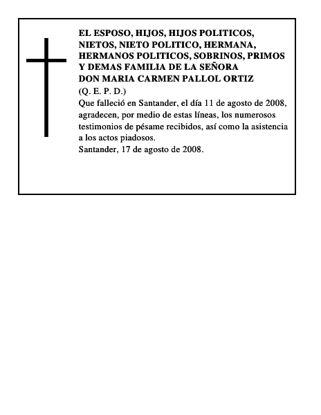 DON MARIA CARMEN PALLOL ORTIZ