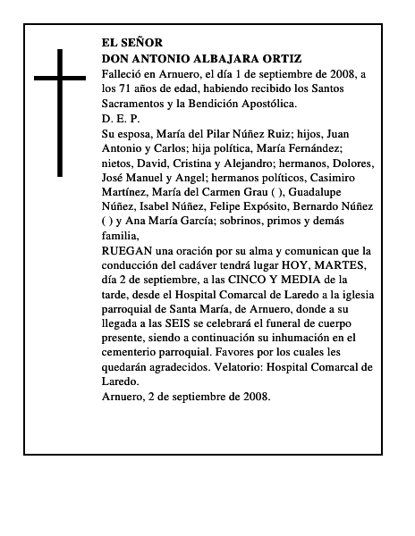 DON ANTONIO ALBAJARA ORTIZ