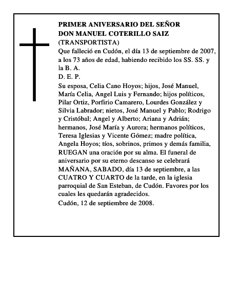 DON MANUEL COTERILLO SAIZ