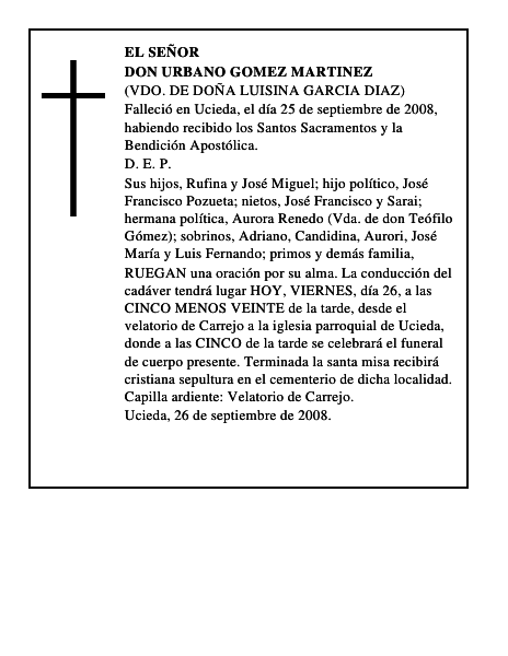 DON URBANO GOMEZ MARTINEZ
