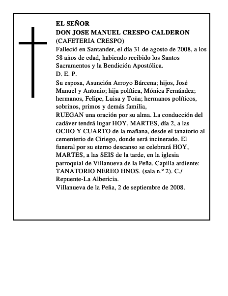 DON JOSE MANUEL CRESPO CALDERON