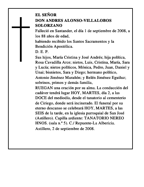 DON ANDRES ALONSO-VILLALOBOS SOLORZANO