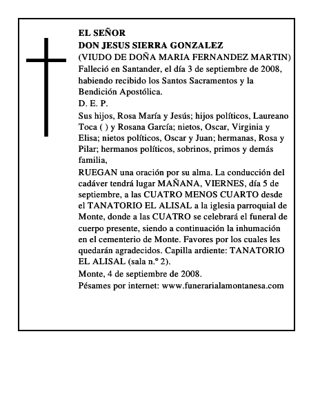 DON JESUS SIERRA GONZALEZ
