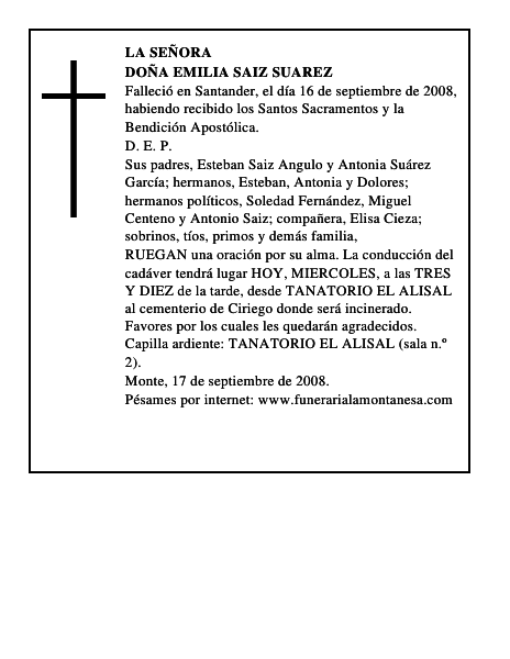 DOÑA EMILIA SAIZ SUAREZ
