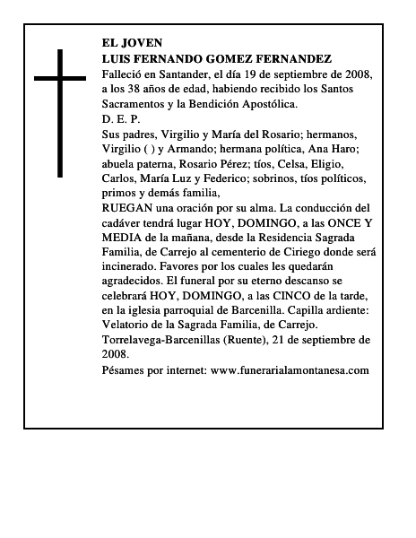 LUIS FERNANDO GOMEZ FERNANDEZ