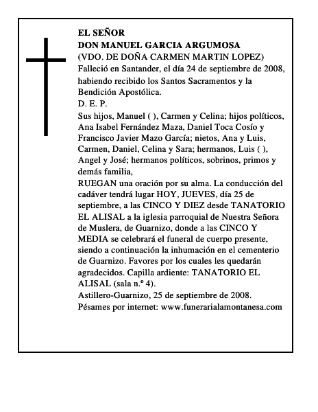 DON MANUEL GARCIA ARGUMOSA