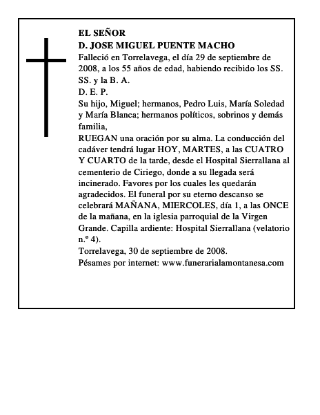 D. JOSE MIGUEL PUENTE MACHO
