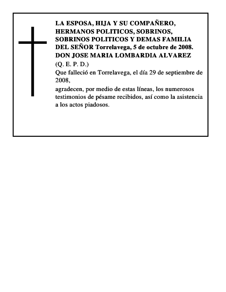 DON JOSE MARIA LOMBARDIA ALVAREZ