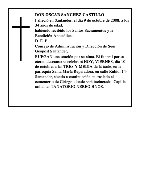 DON OSCAR SANCHEZ CASTILLO