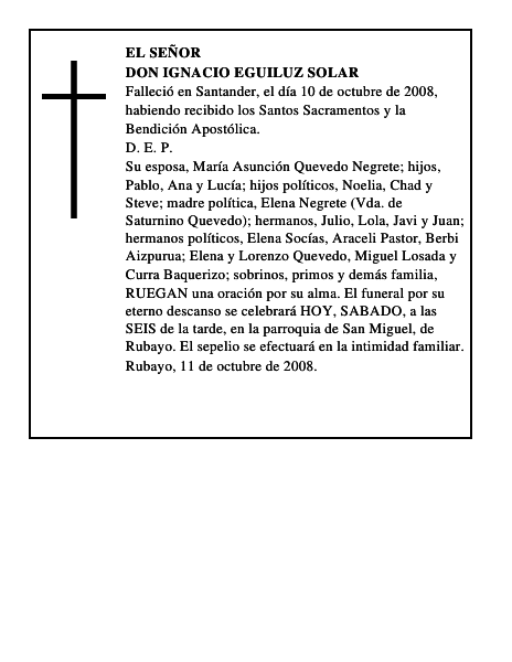 DON IGNACIO EGUILUZ SOLAR