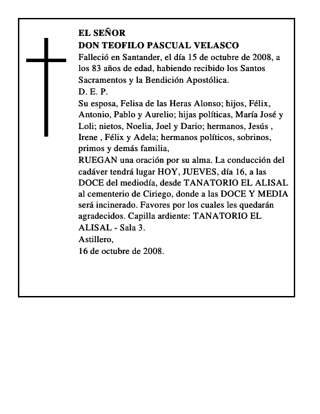 DON TEOFILO PASCUAL VELASCO