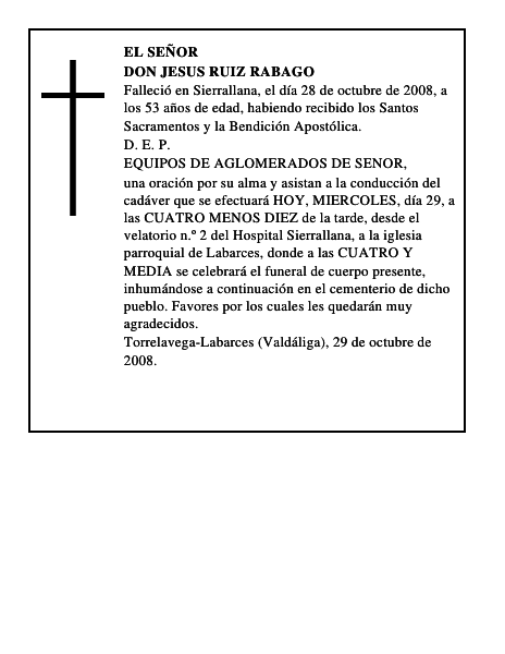DON JESUS RUIZ RABAGO
