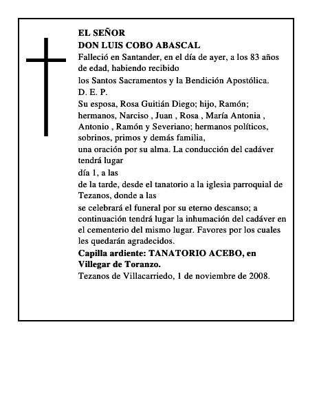 DON LUIS COBO ABASCAL