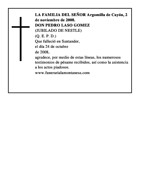 DON PEDRO LASO GOMEZ