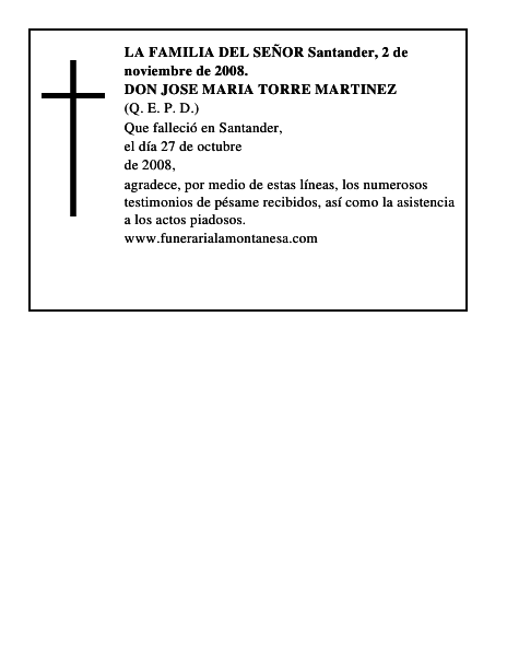 DON JOSE MARIA TORRE MARTINEZ