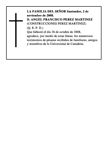 D. ANGEL FRANCISCO PEREZ MARTINEZ