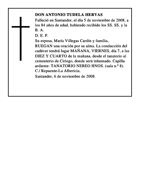 DON ANTONIO TUDELA HERVAS