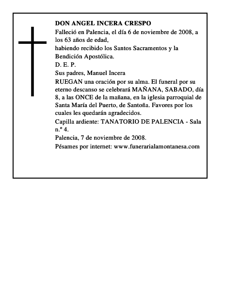 DON ANGEL INCERA CRESPO