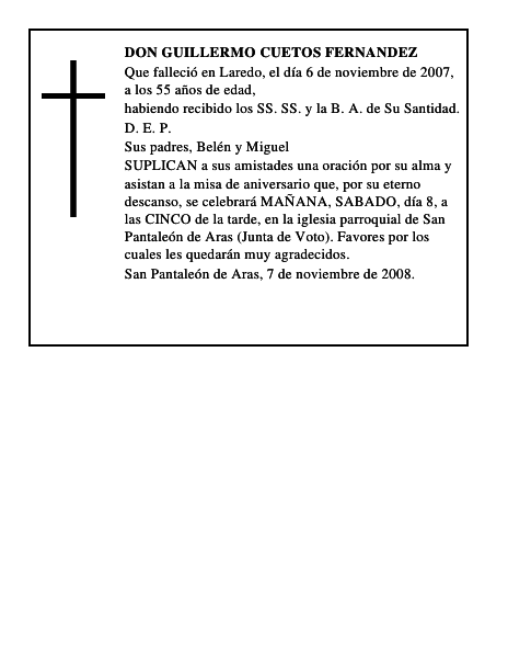 DON GUILLERMO CUETOS FERNANDEZ