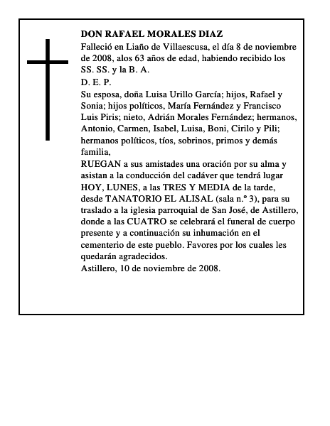 DON RAFAEL MORALES DIAZ