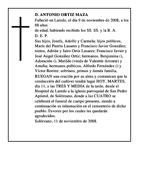 D. ANTONIO ORTIZ MAZA
