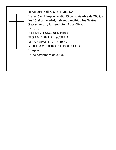 MANUEL OÑA GUTIERREZ