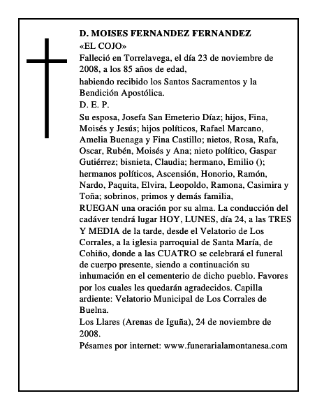 D. MOISES FERNANDEZ FERNANDEZ