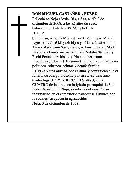 DON MIGUEL CASTAÑEDA PEREZ