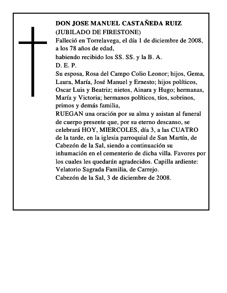 DON JOSE MANUEL CASTAÑEDA RUIZ