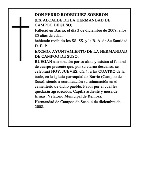 DON PEDRO RODRIGUEZ SOBERON