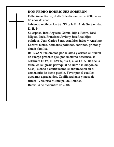 DON PEDRO RODRIGUEZ SOBERON